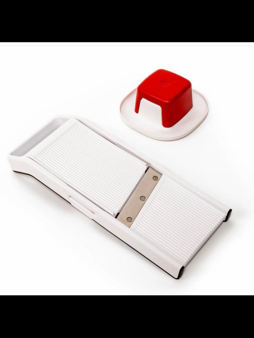 Tupperware Mandoline Slicer with Red Food Holder